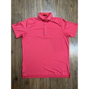 Greyson Men’s Pink Performance Golf Polo - Size XL